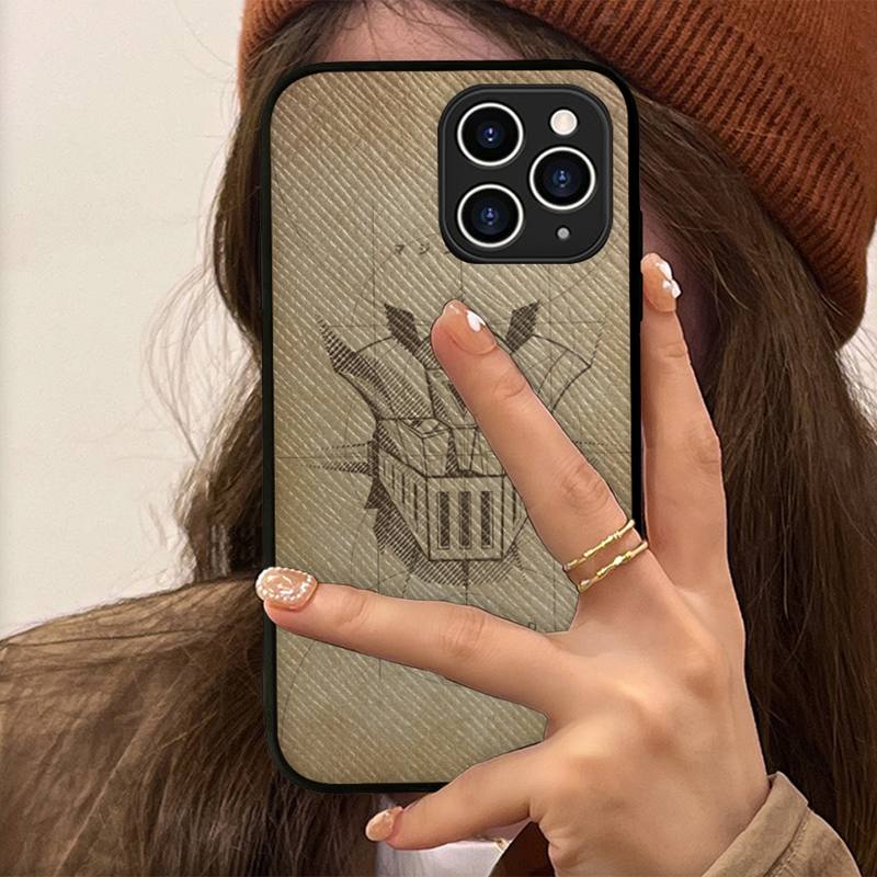 Anime Mazinger Z Phone Case Hard Leather Case for iPhone 11 12 13 Mini Pro Max 8 7 Plus SE 2020 X XR XS Coque