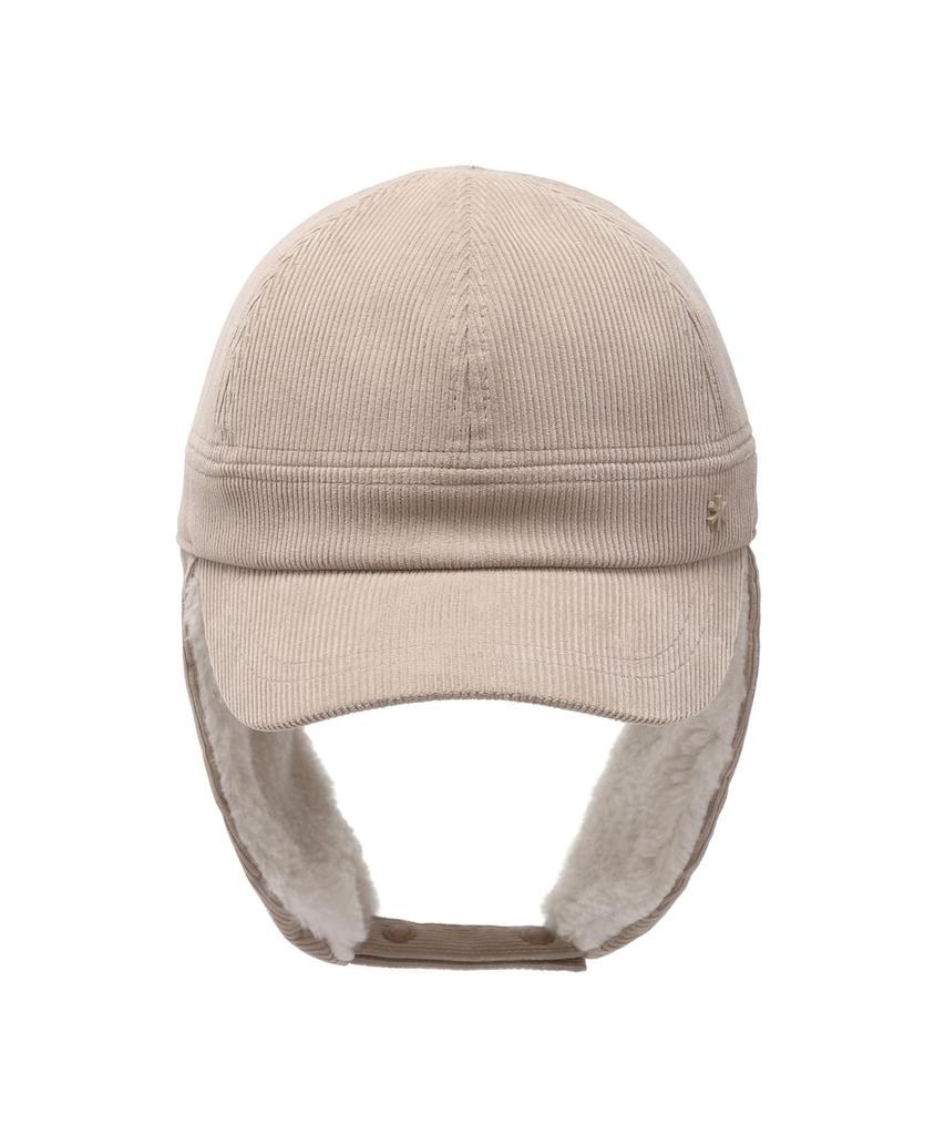 Snow Peak Merino Wool Corduroy Ear Cap GS-S25WWFCP60, Flight Pilot Cap, Trapper Headwear, Women's, SMOG PINK, Size S