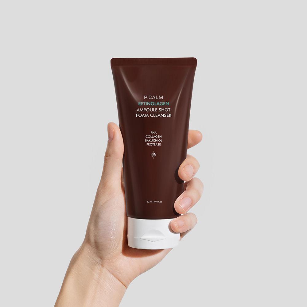 P.Calm Retinolagen Ampoule Shot Foam Cleanser 120ml Pore Care