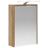 Bathroom Mirror Cabinet Craftsmanship Oak Design 43 X 16 X 62.5 Cm