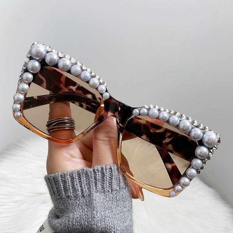 Stylish Square Womens Sunglasses Embellishments Perfect Summer Sun Protection