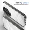 KEYSION Transparent Case for Samsung S24 Ultra 5G S23 FE TPU+PC Anti-slip Clear Shockproof Phone Cover for Galaxy S23 S22 Ultra