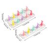 5/10 Grid Transparent Acrylic Nail Display Stand Multi-Purpose Mannequin Holder For Press On Nails Without Magnet Training Base