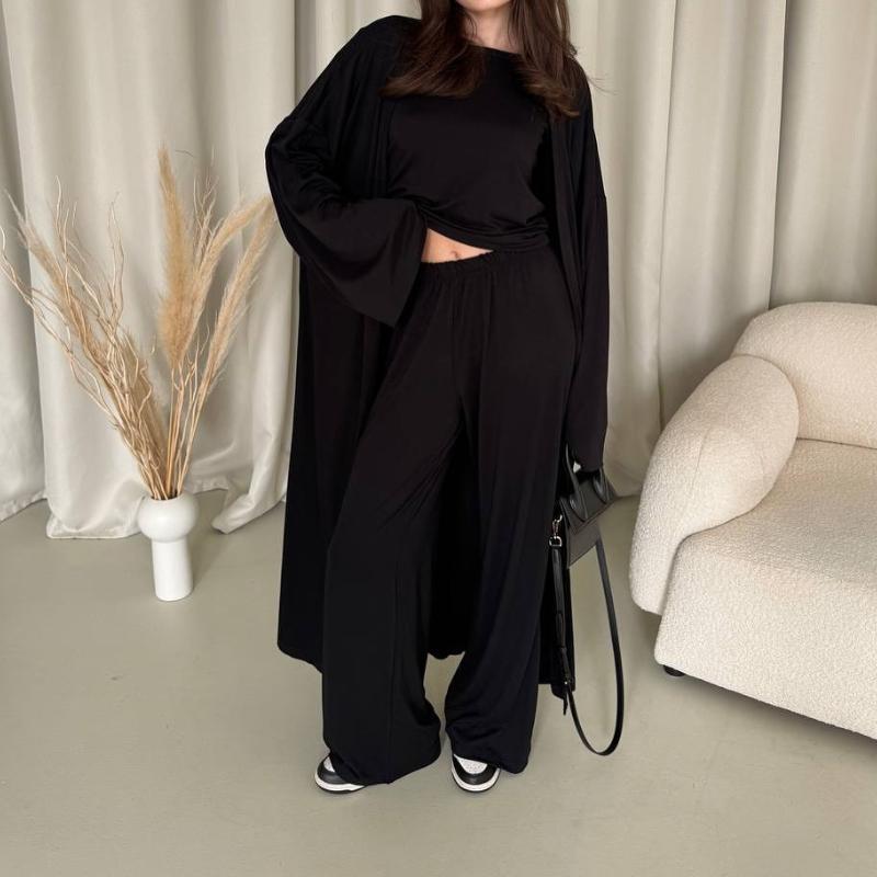 European and American women's summer casual cardigan set