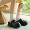 2025 Summer New Hole Shoes Women Wear 5cm Heightened Thick Soles Non-slip Runaway Not Tired Foot Bag Head Slippers