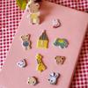 Na Style Embroidery: Cute Bear Hairpin & Rabbit Patch Stickers