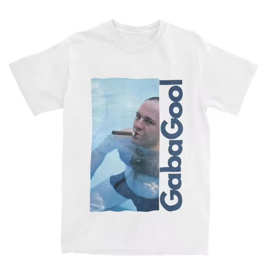 Gabagool Tony Soprano merchandise T-shirts unisex retro TV show/movie style T-shirts loose-fitting streetwear tops for couples.
