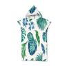 Microfiber Tropical Fruit Leaves Pineapple Print Hooded Beach Towel Hawaii Summer Bath Towel Quick Dry Swimming Poncho Bathrobe