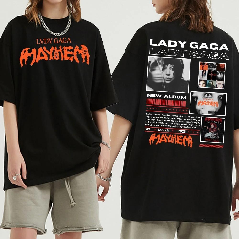 New Lady Gaga Mayhem Unisex T-Shirt Vintage Hip Hop Sand Cotton Tee XL