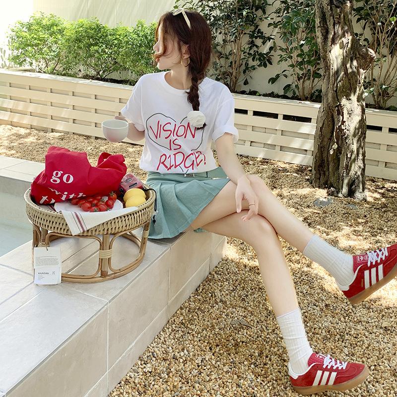 Korean Academy Pleated Skirt Spring and Summer New Anti-exposure Slim A-line Skirt for Women