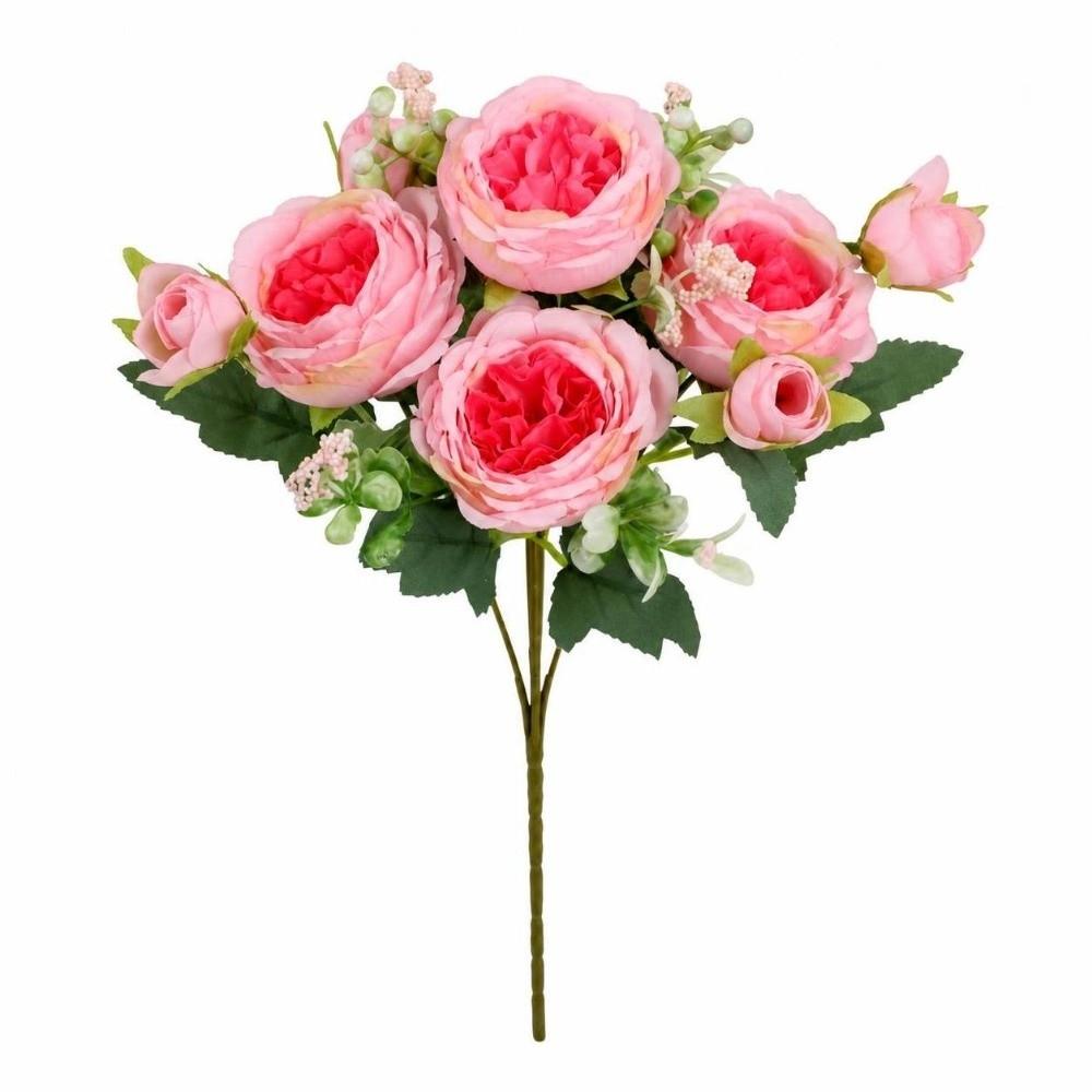 Realistic Touch Artificial Flowers Long Stem Fake Roses Home Wedding Bridal
