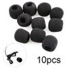 10 Stück Mini Mikrofonabdeckung Headset Ersatz Schaumstoff Mikrofonabdeckung Windschutz