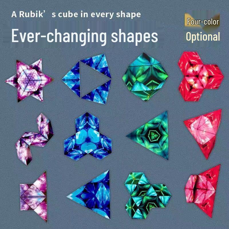 3D Magic Cube: Magnetic Geometry Blocks Stress Relief Puzzle Toy