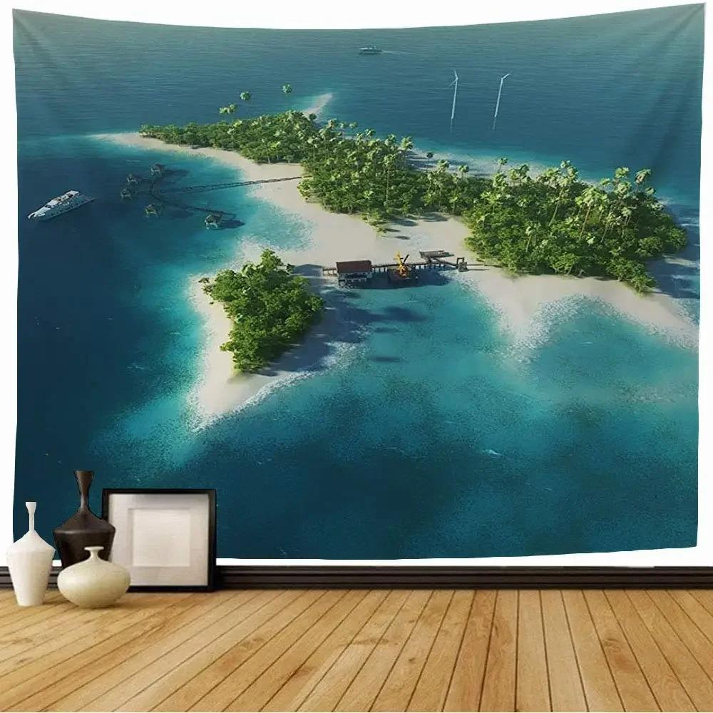 

Гобелен с изображением ветряной турбины, украшение для офиса, гостиной, настенный гобелен для дома 100x75cm