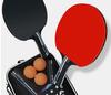 Boshi Ka Table Tennis Set: High-Elastic Rackets with Horizontal Grip - Includes 2 Rackets & 3 Balls for Beginner Training