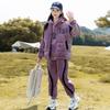 Girls Velvet Tracksuit Set Winter Thick Fleece Hooded Sweatshirt Pants 3pcs