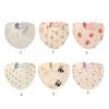 Soft Comfortable Newborns Bibs Cotton Baby Drool Bibs 4 Layer Bibs Baby Feeding Bibs Multple Pattern for Teething Infant