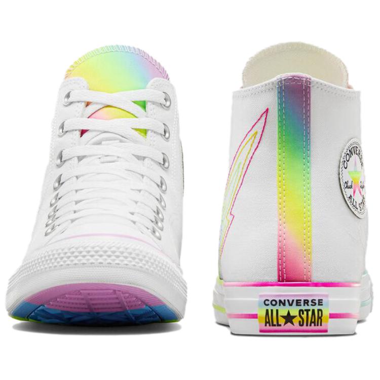 Converse Chuck Taylor All Star High Pride 2024 Unisex Sneakers White Chaos-Fuschia A10216C