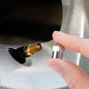 1/50pcs Tire Accessories Car Tyre Air Pressure Cap Car Wheel Tire Valve Stem Cap Chrome Plated Airtight Cover Plastic Round Head