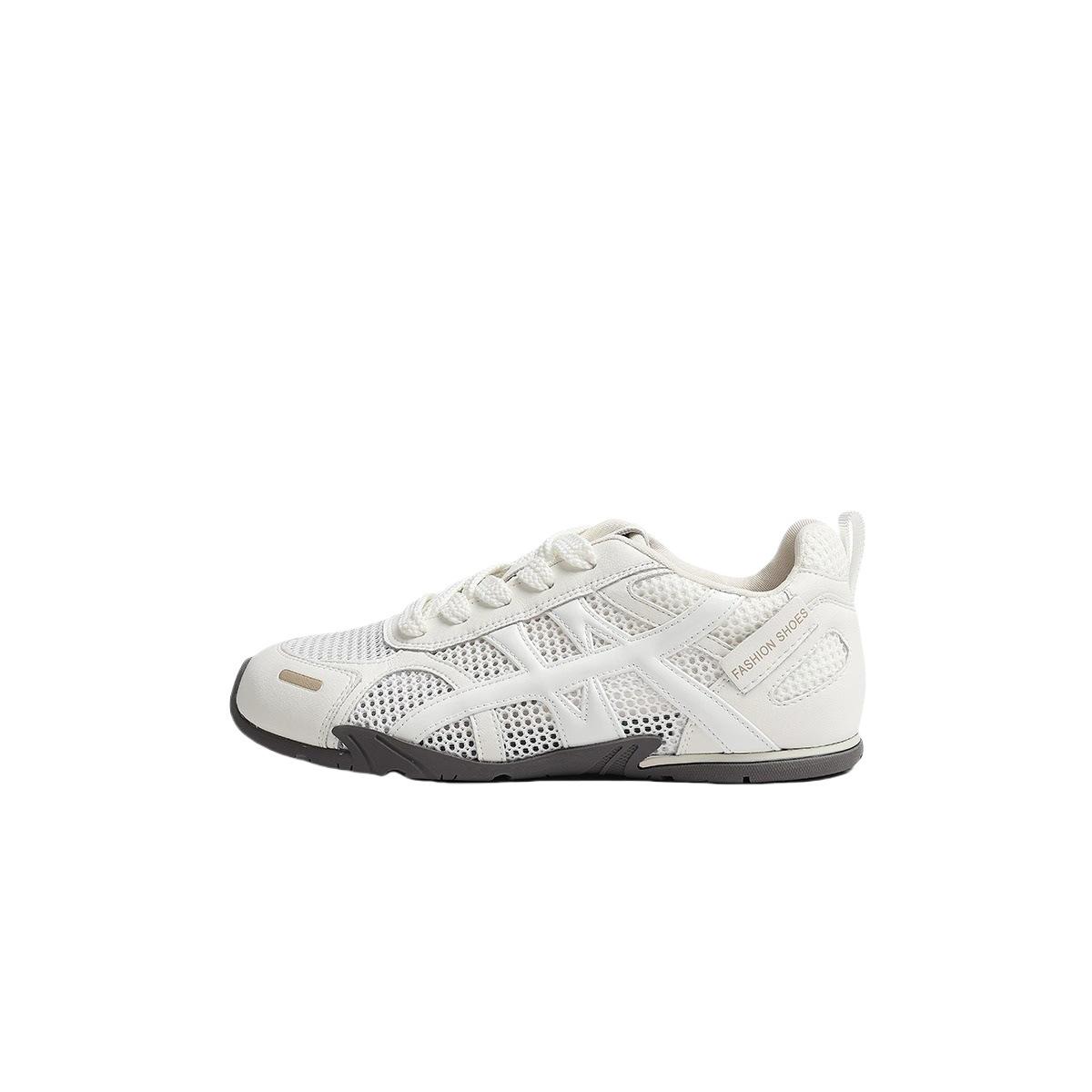 

Retro color matching mesh breathable German training shoes women s 2025 new fashion versatile comfortable light casual Forrest Gump shoes 35