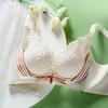 Silk Lingerie for Women Without Steel Rings Gathered and Gathered with Complementary Breasts Anti Sagging Adjustable Lace Latex Bra