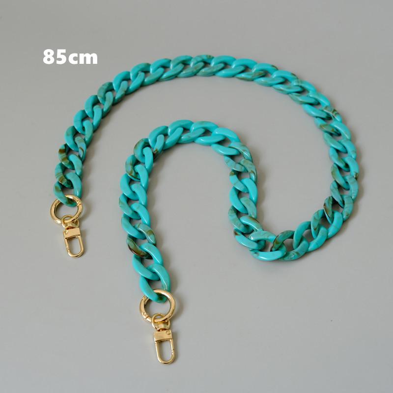 New Fashion Woman Handbag Accessory Chains Detachable Replacement White Red Blue Bag Strap Women Shoulder Resin Phone Case Chain