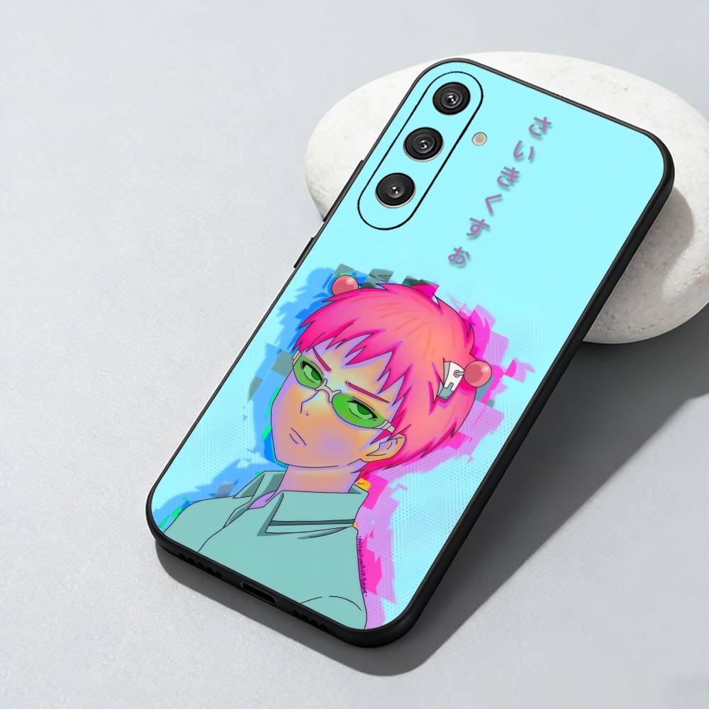 Saiki-K k-Kusuo Anime Phone Case For Samsung Galaxy A73,A72,A71,A70,A52,A51 Others Soft Black Cover