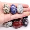 Polished Egg Shaped Gemstone Crafts Natural Stones Room Decor Healing Crystals Rose Quartz Agate Home Decoration Gifts 24X40Mm