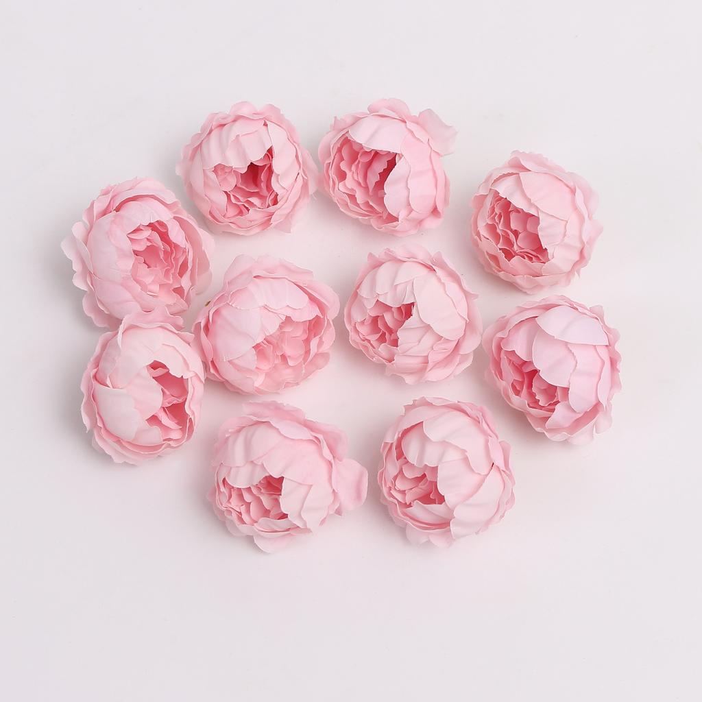 5/10Pcs Artificial Peony Flowers 4.5cm Fake Flower Heads for Home Room Dceor Wedding Marriage Decoration DIY Gifts Accessory