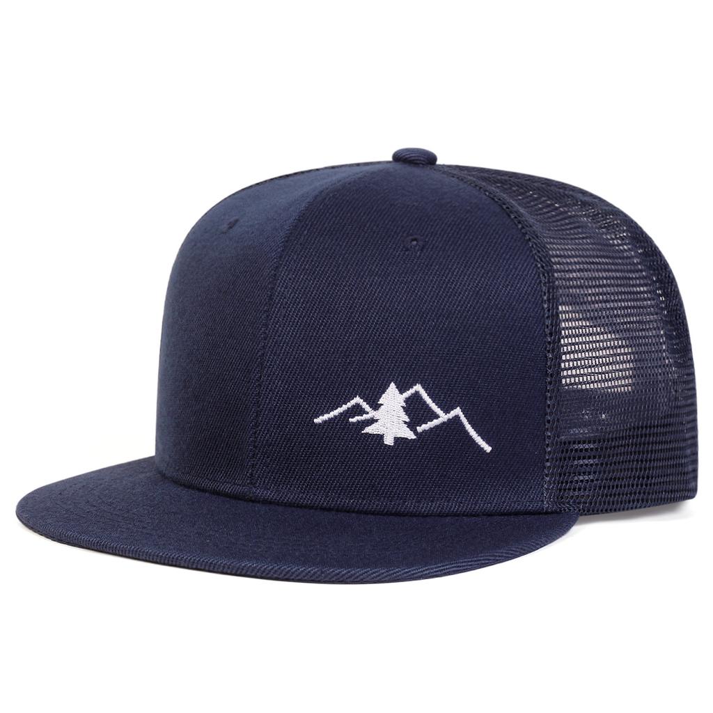 Fashion Hip Hop Unisex Mountain Embroidery Hip-hop Net Hats Spring Summer Outdoor Adjustable Casual BaseballCaps Sunscreen Hat
