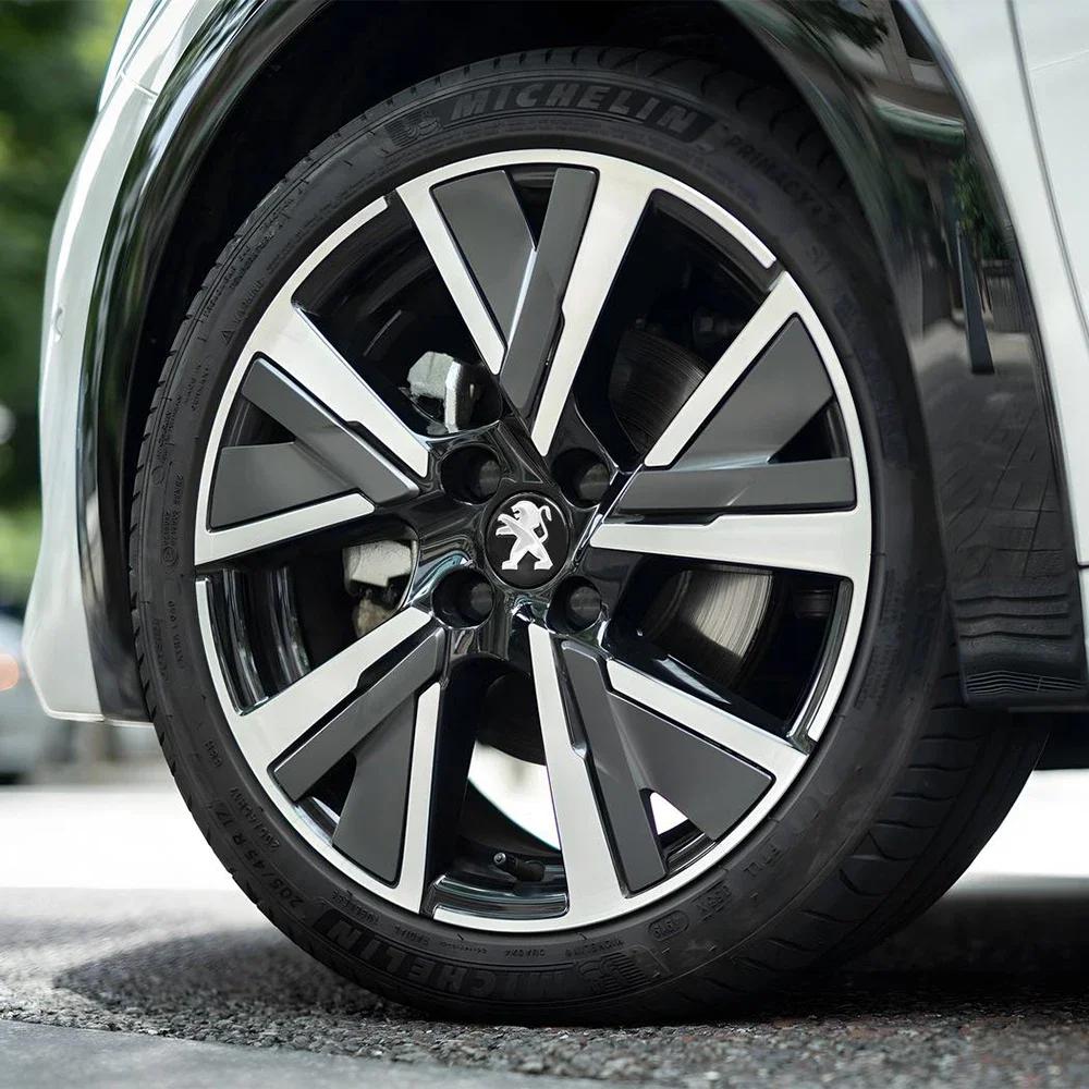 Car Sticker 2025 Hot 4PCS 60mm Car Wheel Center Hub Cap Emblem Covers For Peugeot GT 407 508 2008 5008 307 308 3008 206 207 208