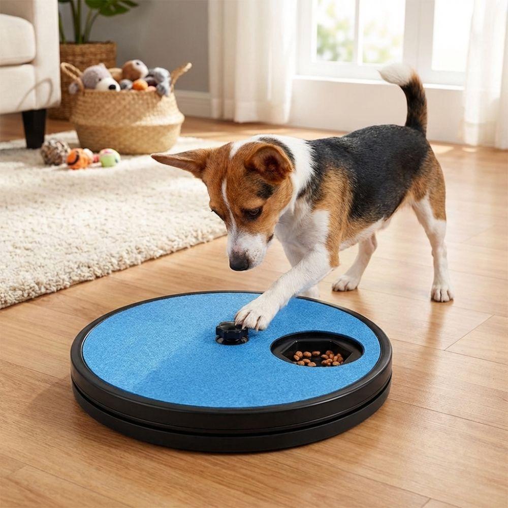 Non-Slip Dog Scratch Pad 360° Rotating Dog Slow Food Toys Dog Nail File Board  Nail Trimming