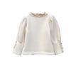 Girls' Princess Lace Ruffle Sweatshirt - Winter Long Sleeve Base Shirt