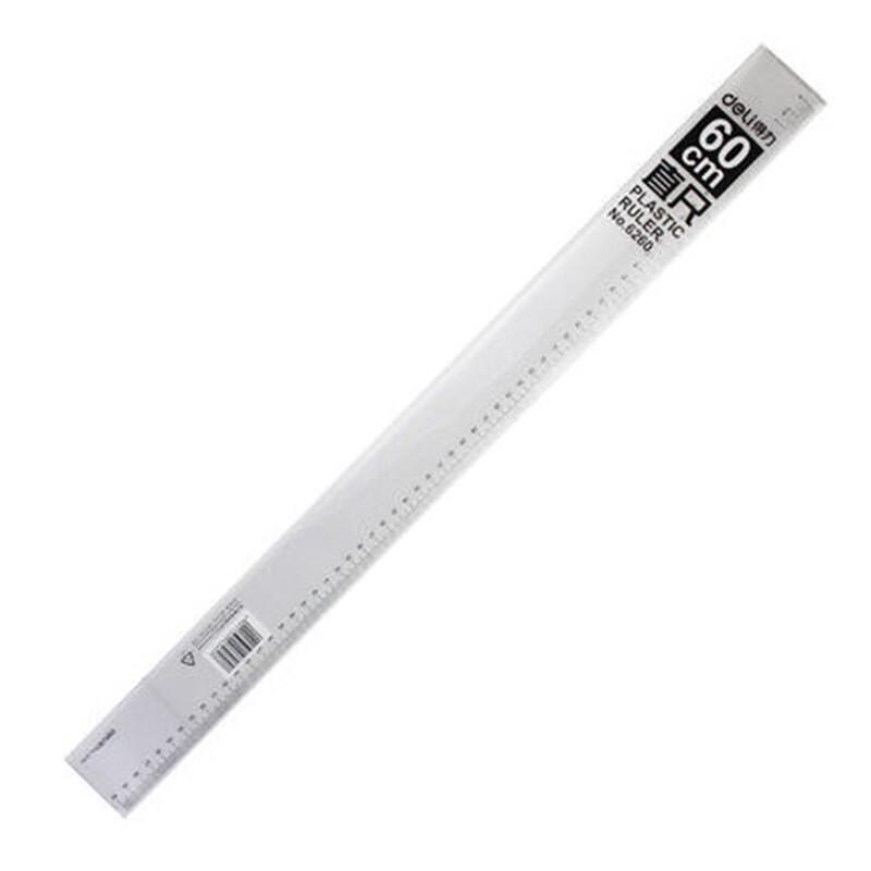 Deli 6260 Student Plastic Ruler 60cm