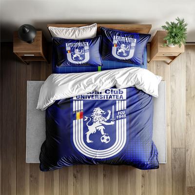 Set husă de plapumă Universitatea Craiova fără cearșaf King Queen Double Full Twin Single Set lenjerie de pat