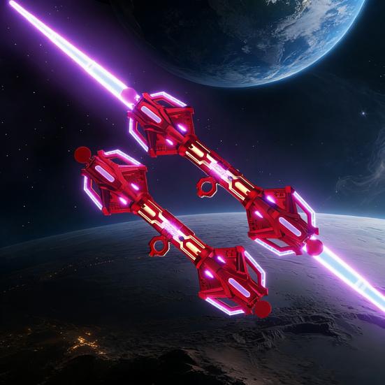 Lightsaber Toy Double Blade Retractable Design Lightsaber with 24 LED Light Modes And Sound Effects Fingertip Spin Toy for Kids Adults