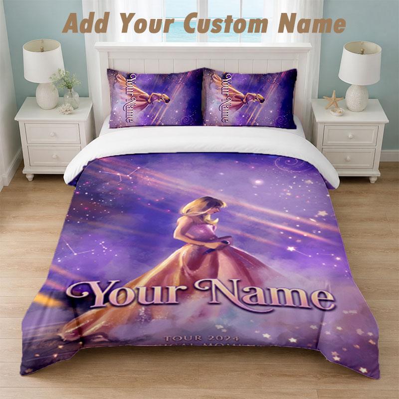 Bedding Set 1 Duvet Cover 2 Pillowcases Taylor Swift Print Soft Bed Linen Bedroom Decor