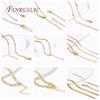 18K Gold Plated Brass Metal Oval Shape Thin Chains Necklace For Jewelry Making Supplies DIY Accessories