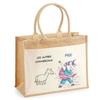Jute Tote Bag with Pocket Commercials The Others Vs Me | Profession Gift Birthday Christmas Large Pouch Shopping Bag