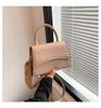Pu Small Square Bag With Top Flap For Casual Daily Use