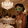 Venezianische Cosplay-Maske Goldene Jazz-Maskerade Halbgesichts-Augenmaske für Damen und Herren Sexy Halloween-Party-Dekoration Zubehör