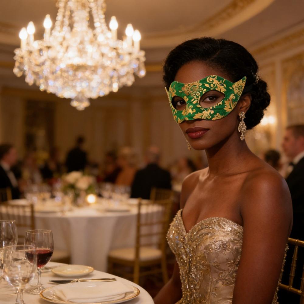 Venezianische Cosplay-Maske Goldene Jazz-Maskerade Halbgesichts-Augenmaske für Damen und Herren Sexy Halloween-Party-Dekoration Zubehör