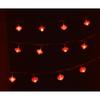 Red Chinese Lantern String Lights LED Light Beads Waterproof New Year Lantern with PVC Shell for