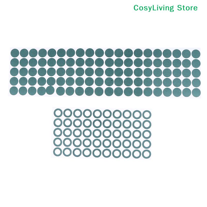 200Pcs Self-Adhesive Electrical Insulation Pad Rings 18650 21700 26650 32650 Battery Insulating Gasket Li-ion Battery Insulation