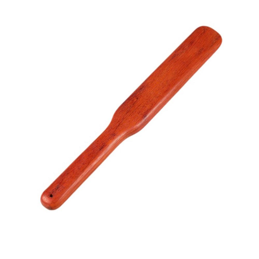 Long Handle Wooden Scraping Tools Handheld Lymphatic Drainage Massager Cellulite Massage 37cm красный