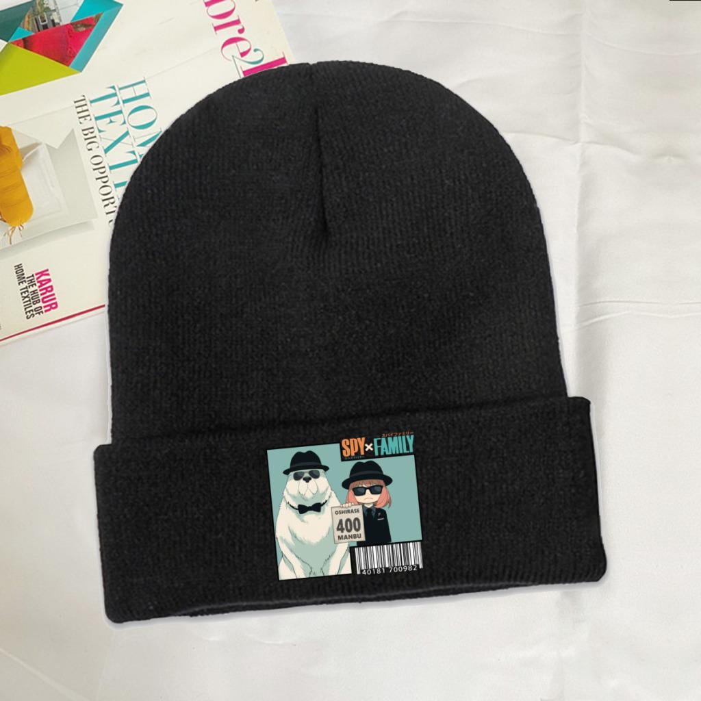 SPY X FAMILY  Anya Heh Knitted Caps for Women Unisex Beanie Winter Hats Polyester  Warm Melon Cap