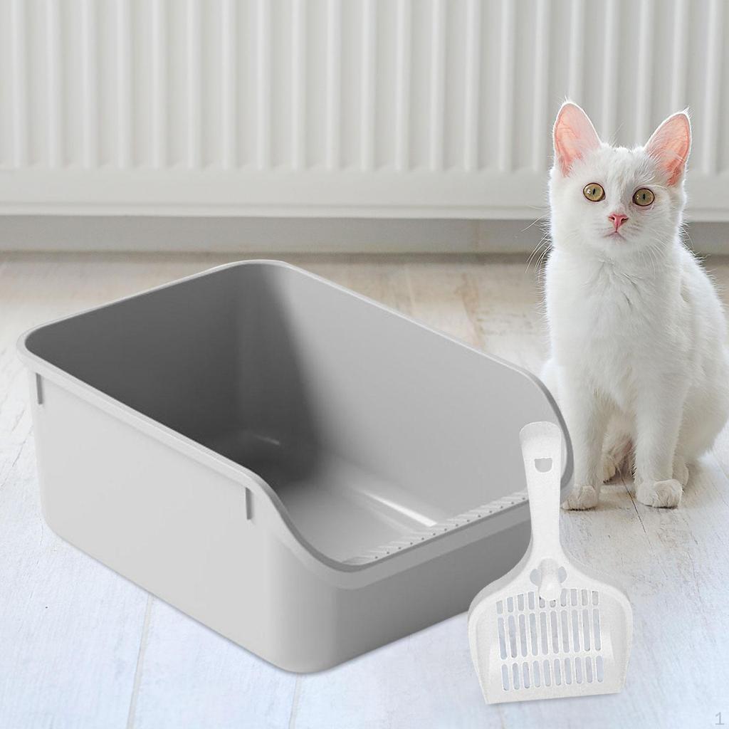 Cat Toilet Pet Sand Box, Anti Splashing Bedpan Supplies High Sided,