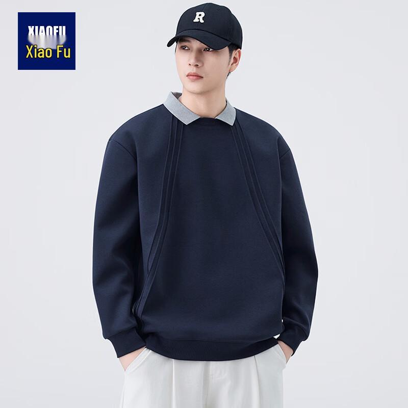 

Men s Mock Two-Piece Fleece Polo Sweatshirt 4XL