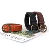 Retro Waist Minimalist Belt With Circular Buckle Design For Casual And Business