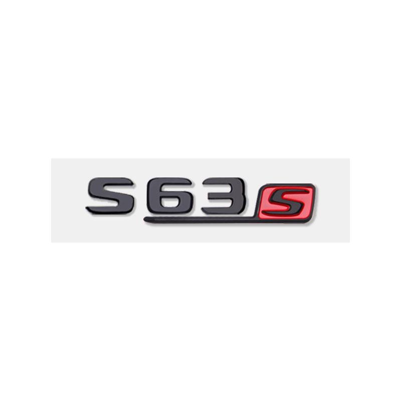 S63S Logo Badge Car Stickers for Mercedes Benz S63 Refitted Sclass 6.3AMG Fender Side Labelflag New Old Rear Trunk Displacement JO7